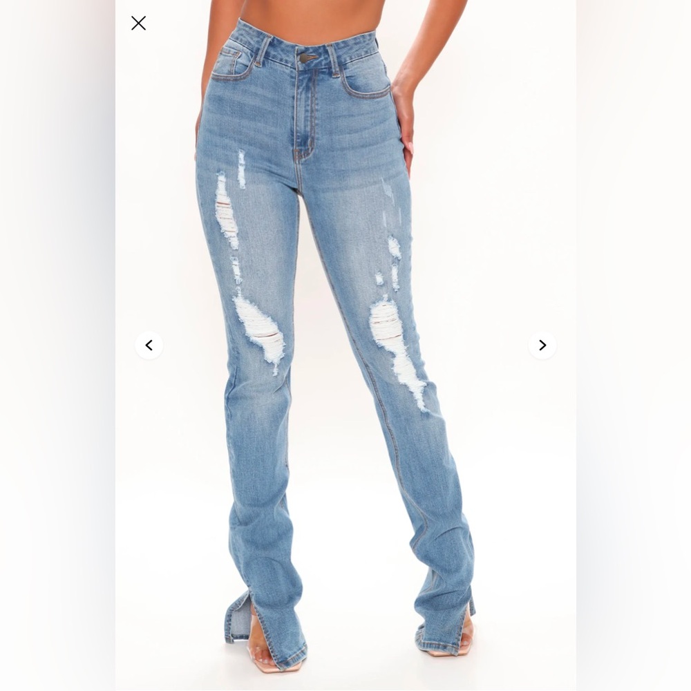 Killing 'Em Kindly High Rise Jeans - Light Blue Wash